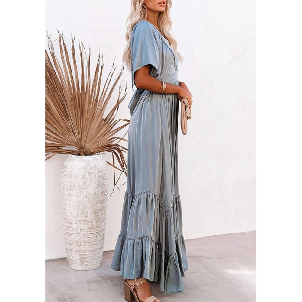 🎉HP🎉NWT Boho Batwing Sleeve Swing Dress - Picture 3 of 6